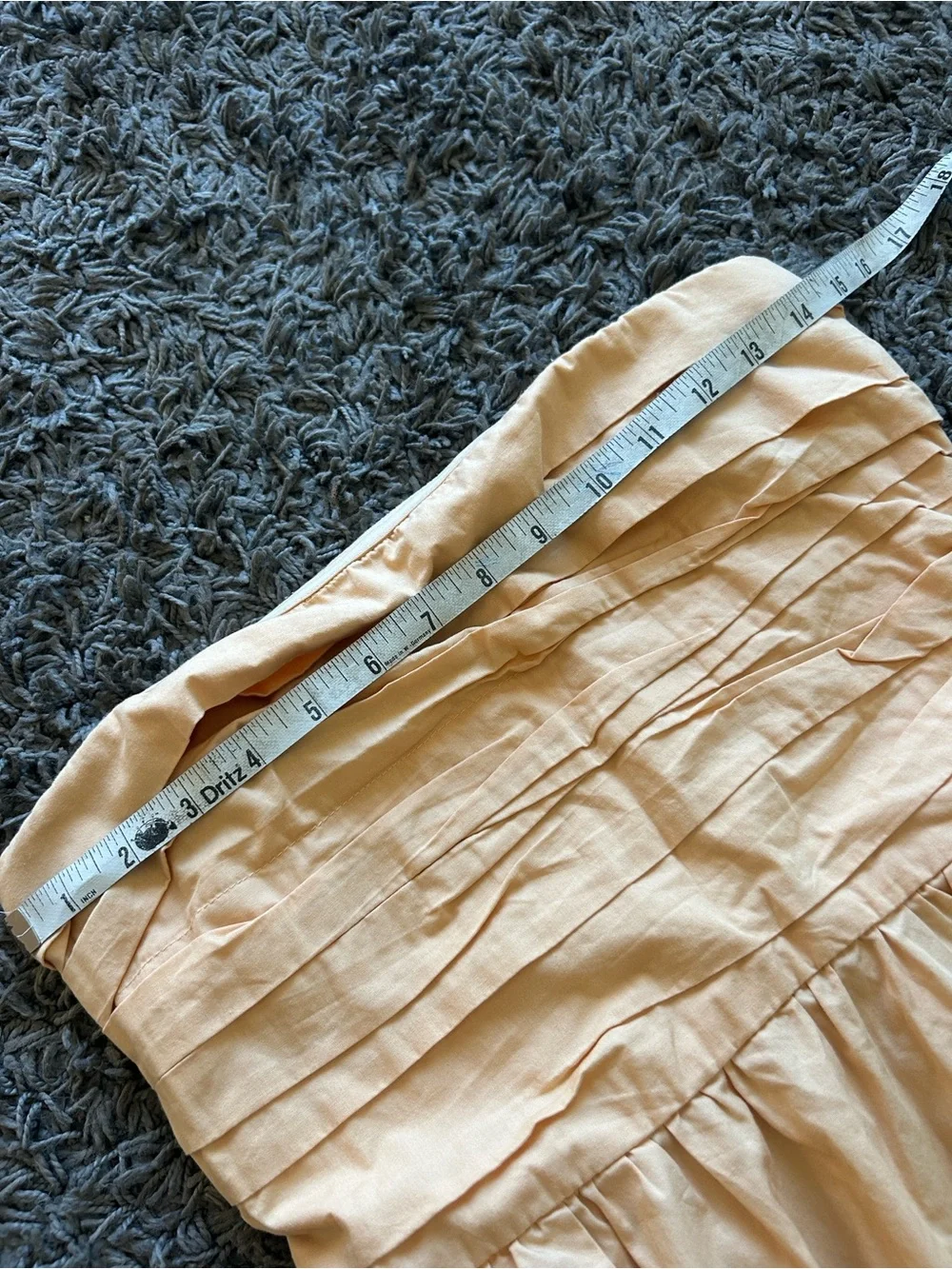 Abercrombie & Fitch Emerson Strapless Maxi Dress in Pale Peach Size MT